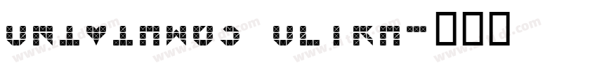 UniviaW03 Ultra字体转换